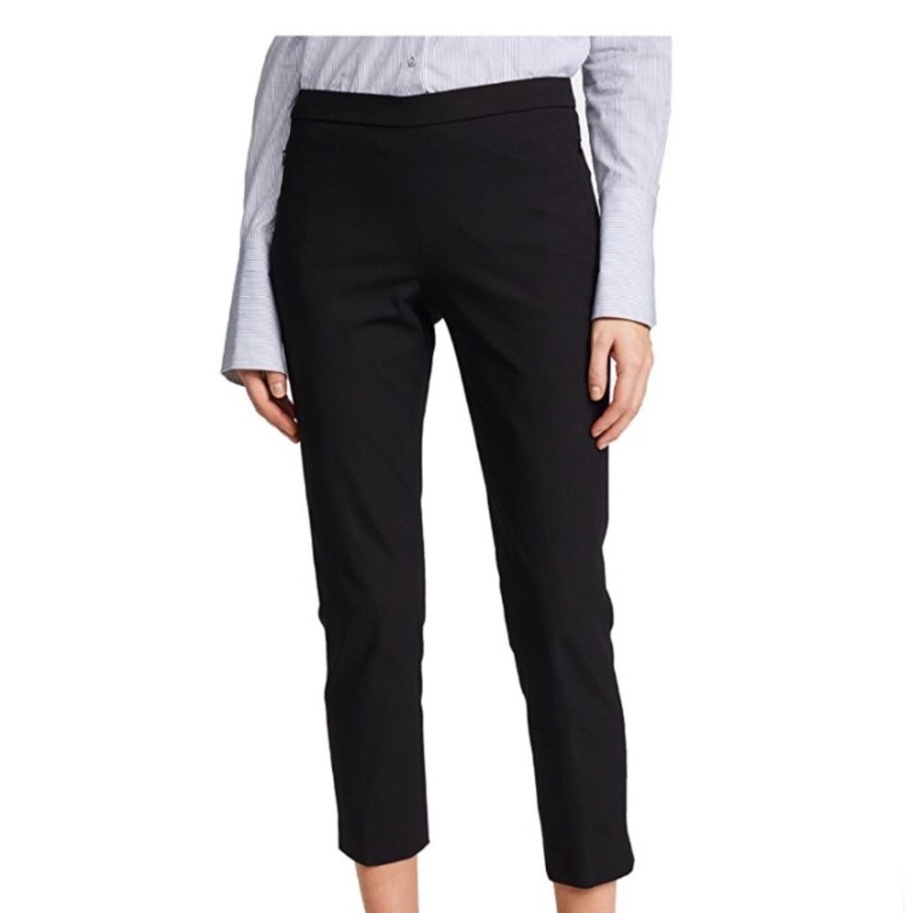 New! THEORY Linen Black Pants - Picture 6 of 7